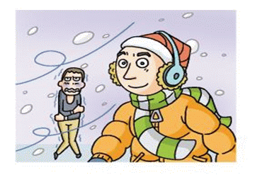 제설도구를 이용하여 눈을 치우는 이미지입니다.