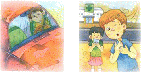 제설도구를 이용하여 눈을 치우는 이미지입니다.